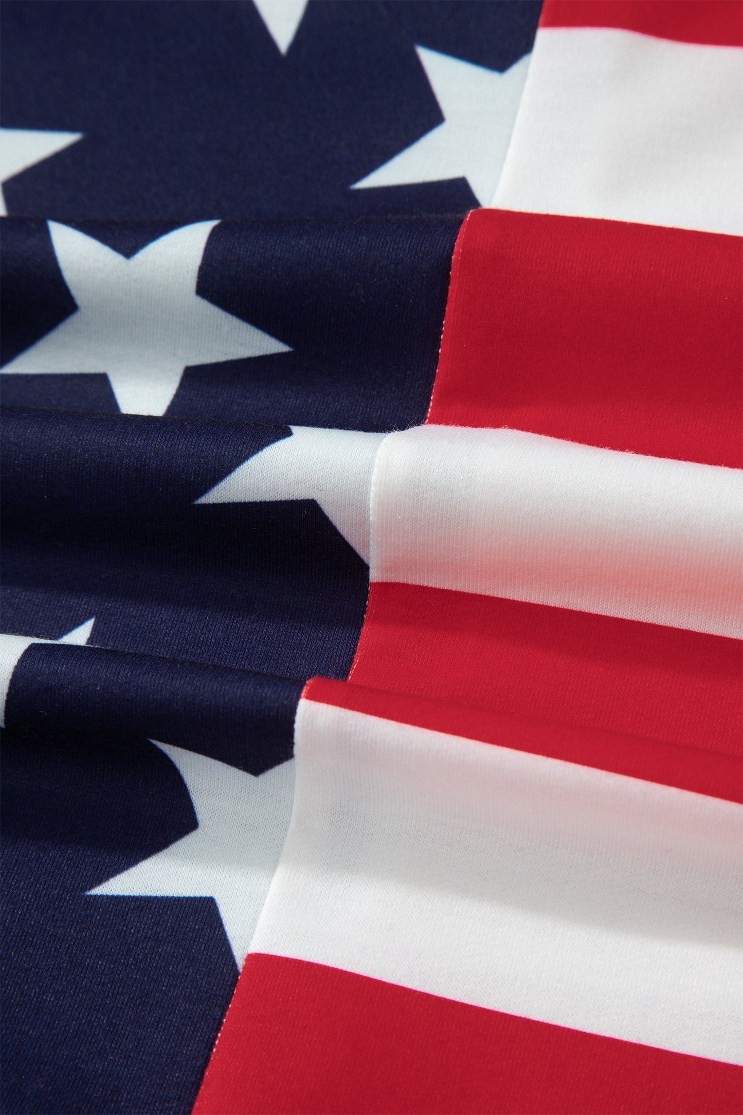 Parker & Jo™  American Flag Zipped Collar Oversized Sweatshirt