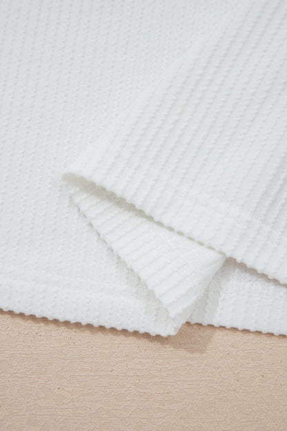 Parker & Jo™ USA American Half Sleeve Loose Ribbed Top