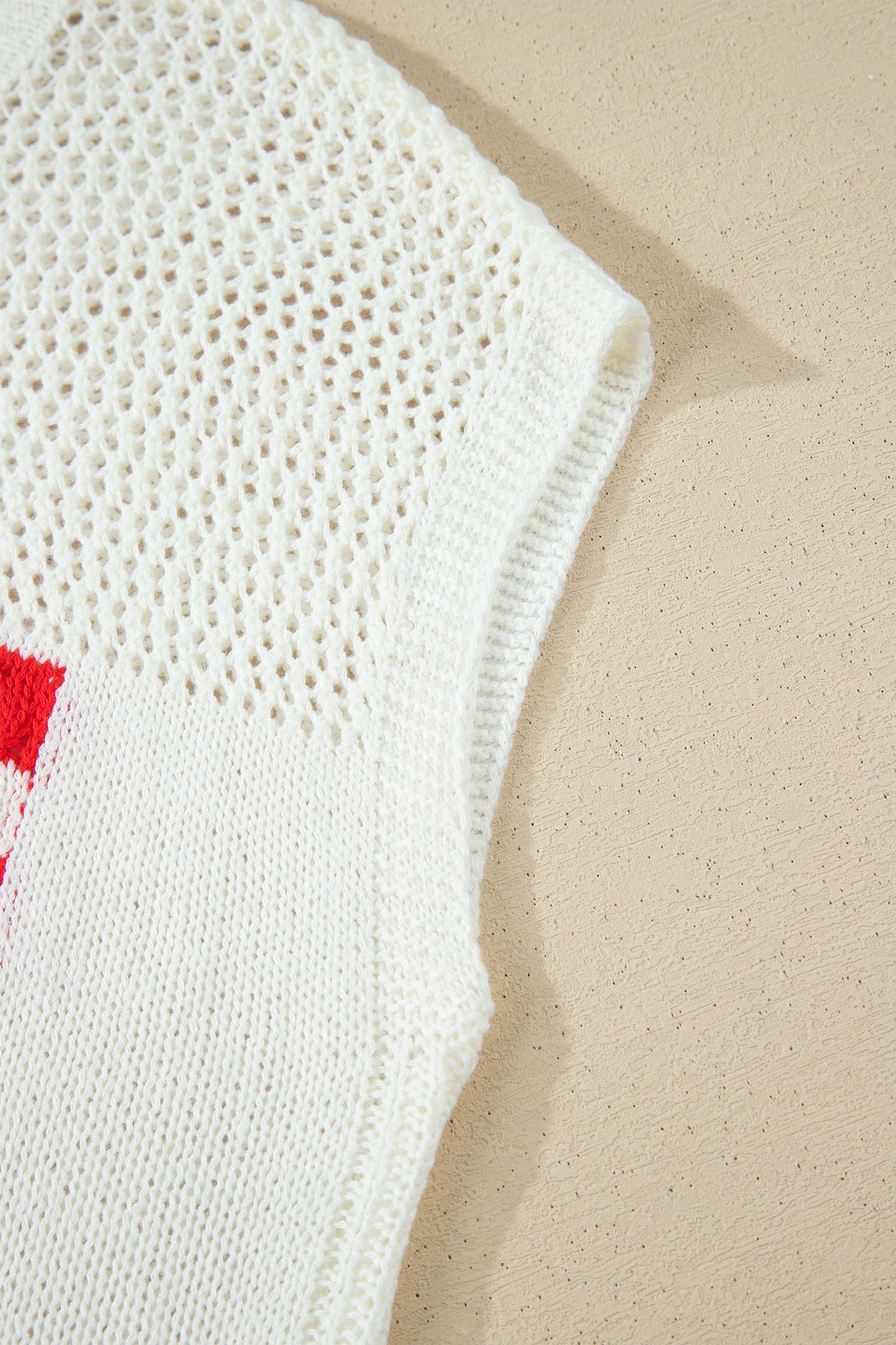 Parker & Jo™ White Flag Short Sleeve Sweater Top