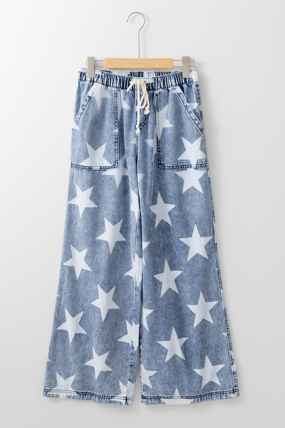 Parker & Jo™ Star Drawstring Wide Leg Jeans