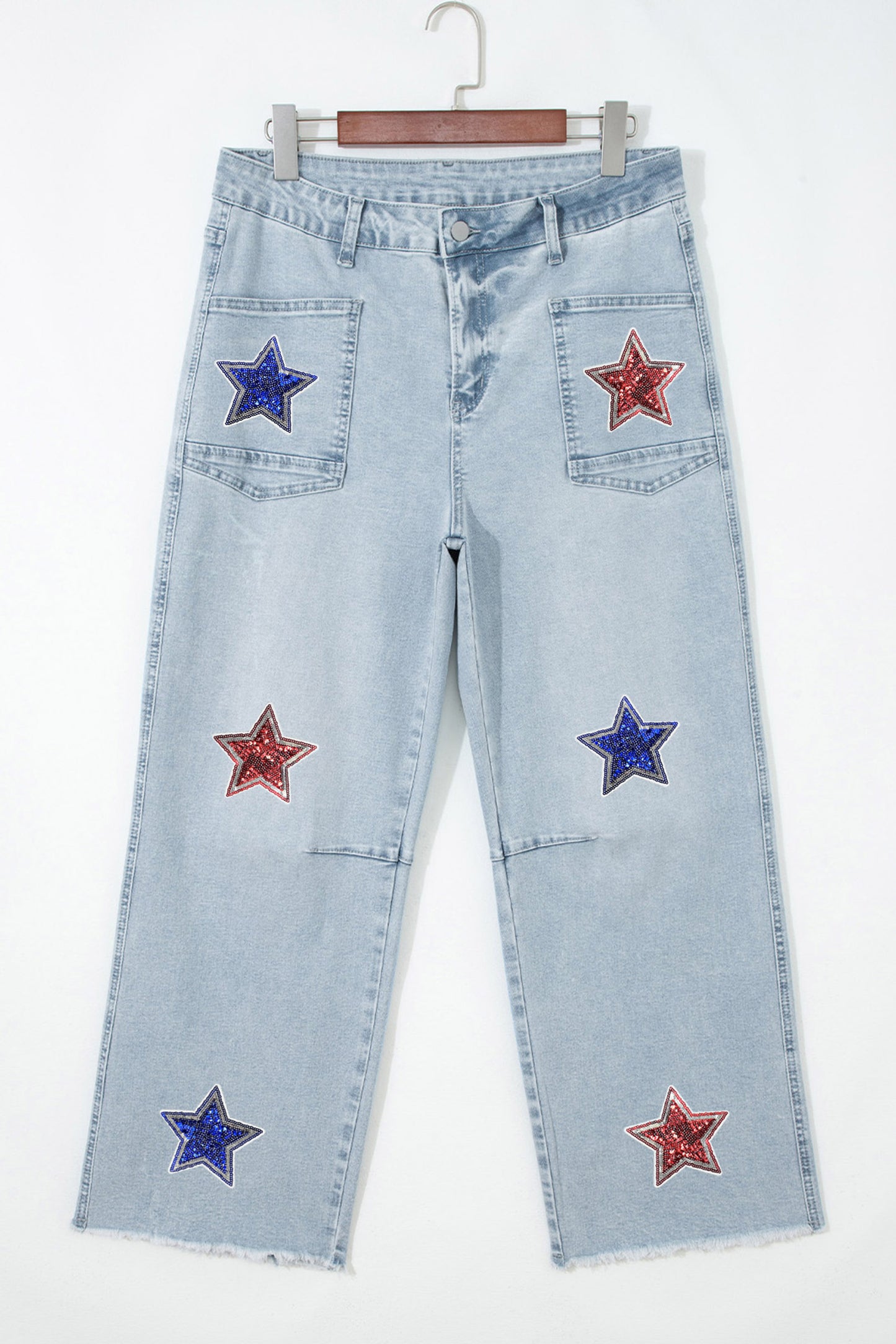 Parker & Jo™ Patriotic Sequin Solid Star Jeans