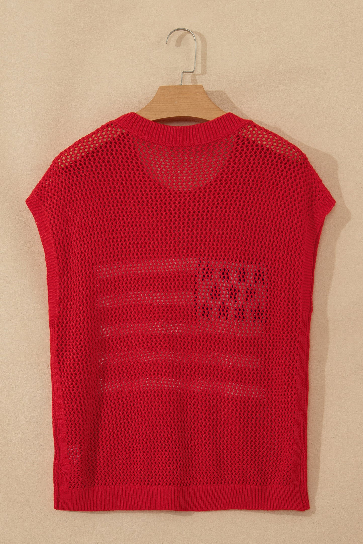 Parker & Jo™ Red Flag Short Sleeve Sweater Top