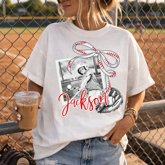 Parker & Jo™ Original Design | Vintage Baseball Photo Custom Graphic Tee
