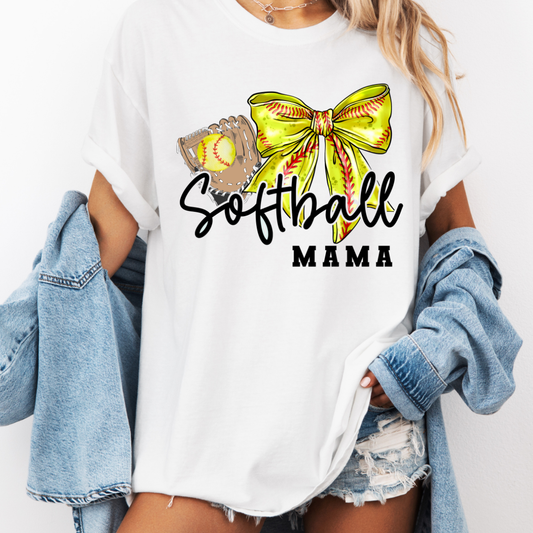 Parker & Jo™ Softball Mama | Comfort Colors Graphic Tee