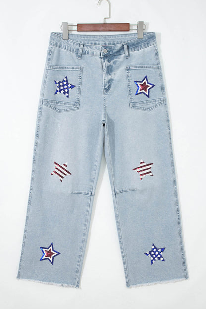 Parker & Jo™ Patriotic Sequin Star Jeans