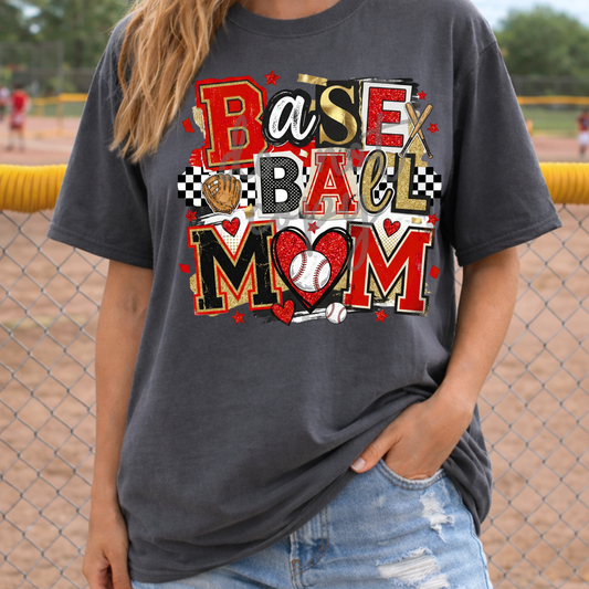 Parker & Jo™ Original Design | Baseball Mom Graphic Tee