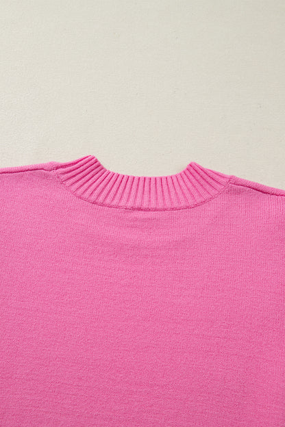 Parker & Jo™ Pink Ruffle Short Sleeve Sweater