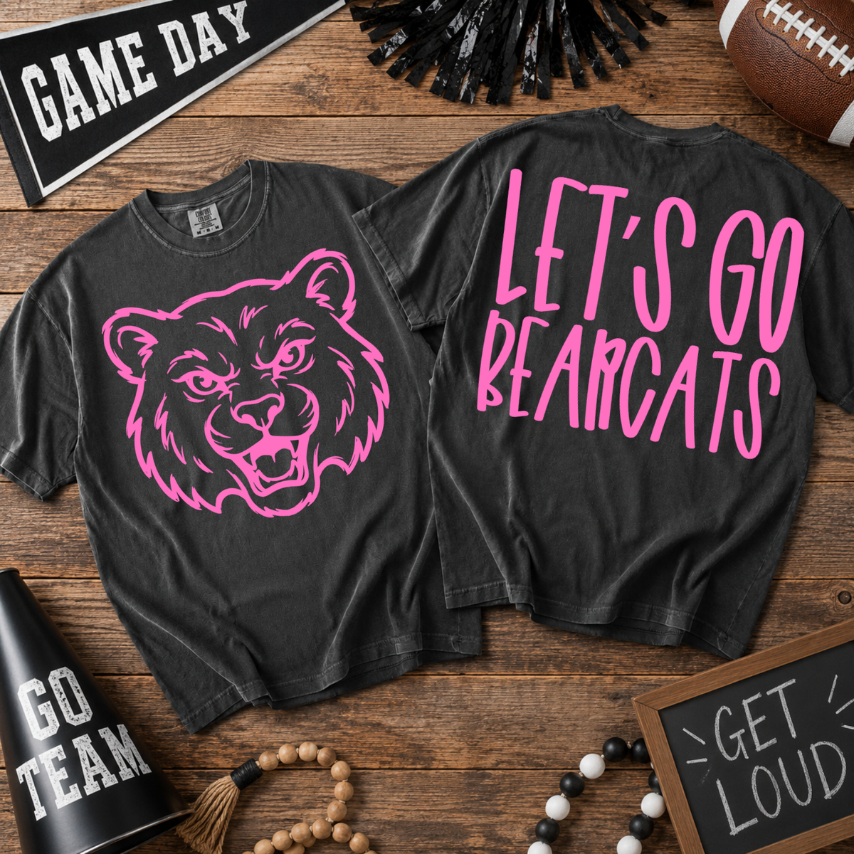 Parker & Jo™ Original Design | Pink Out Mascot Comfort Colors Pepper Tee Shirt