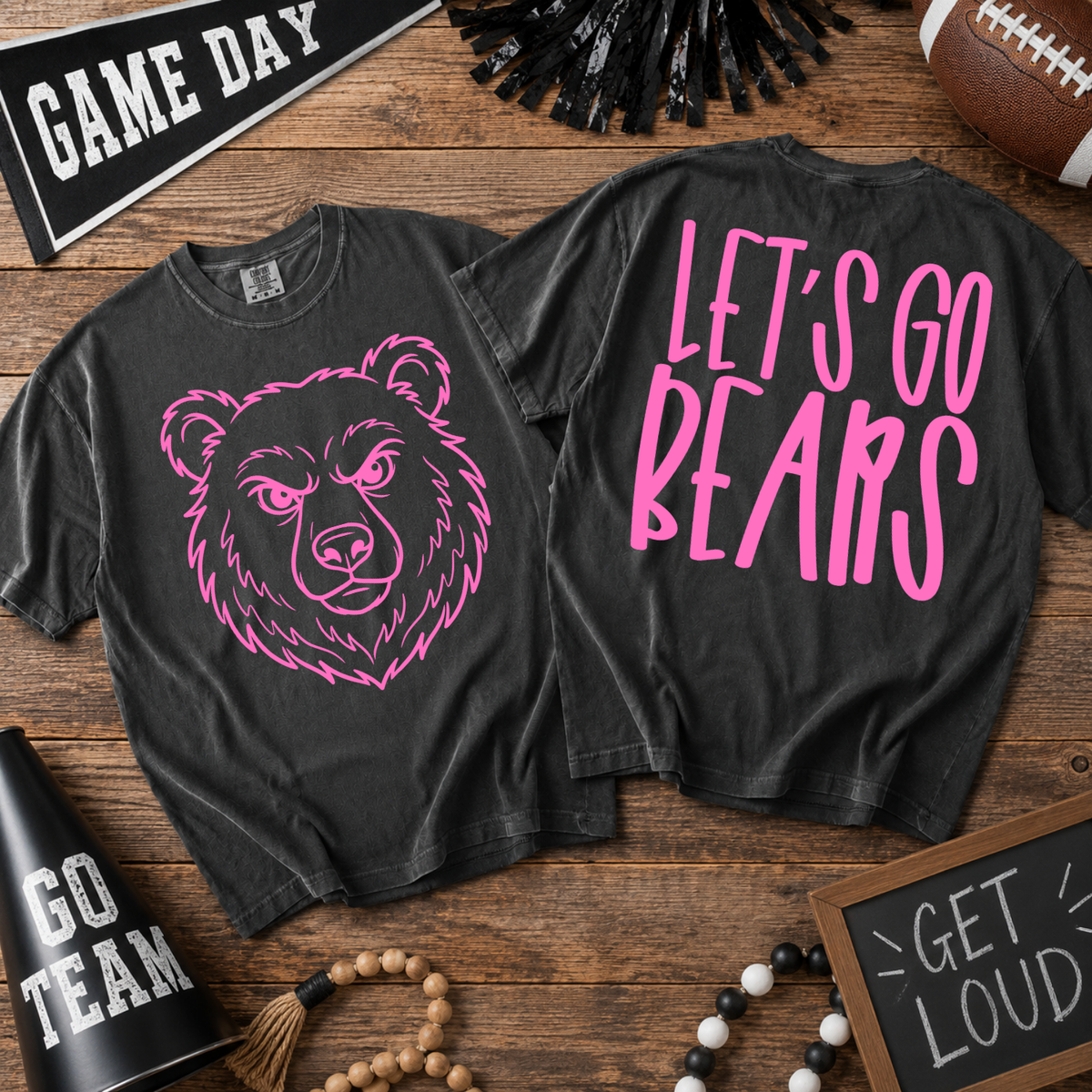 Parker & Jo™ Original Design | Pink Out Mascot Comfort Colors Pepper Tee Shirt