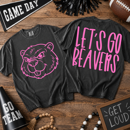 Parker & Jo™ Original Design | Pink Out Mascot Comfort Colors Pepper Tee Shirt