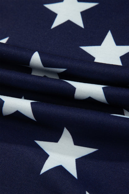 Parker & Jo™  American Flag Zipped Collar Oversized Sweatshirt
