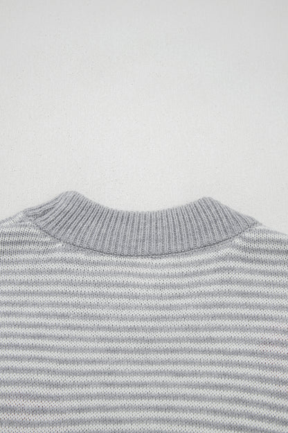 Parker & Jo™ Gray Red Heart Valentine Knit Sweater
