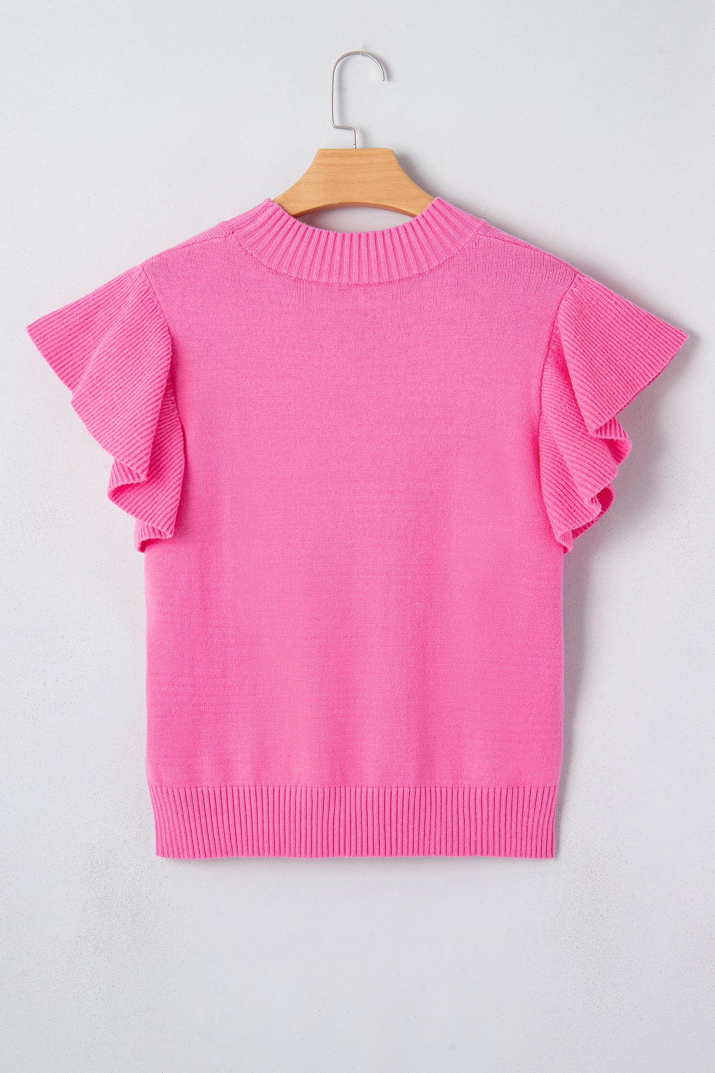 Parker & Jo™ Pink Ruffle Short Sleeve Sweater