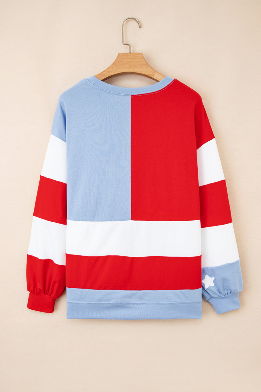 Parker & Jo™ Vintage American Flag Oversized Pullover