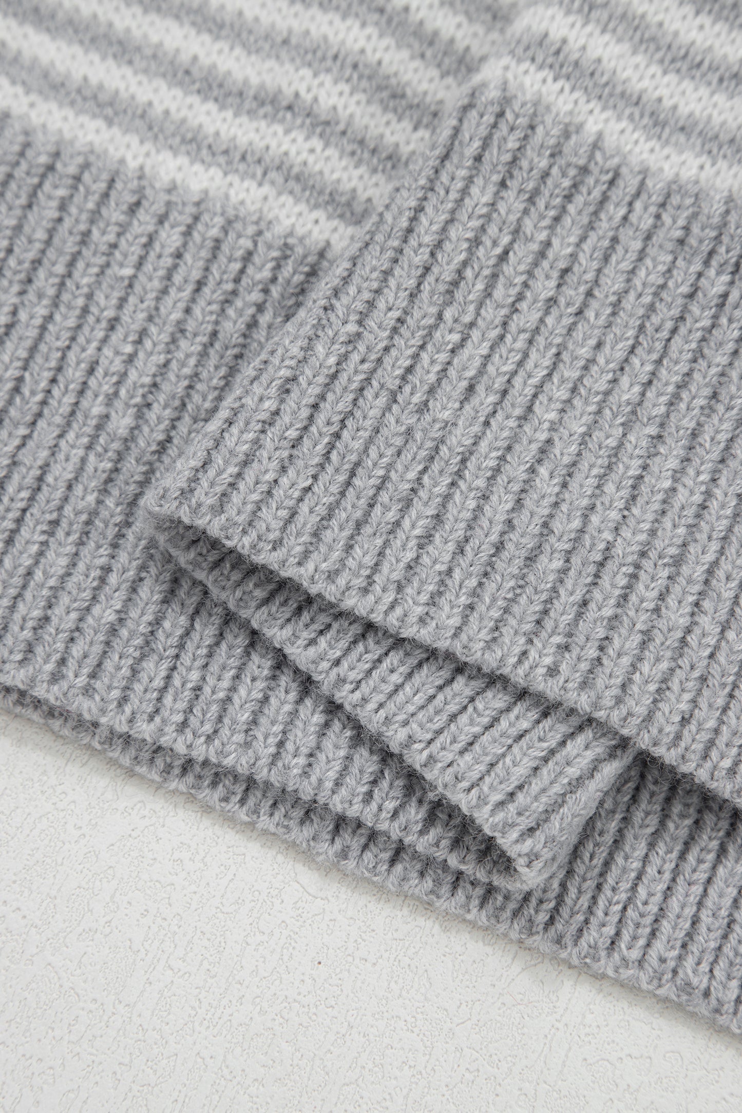 Parker & Jo™ Gray Red Heart Valentine Knit Sweater