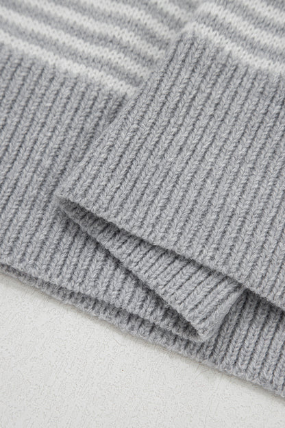 Parker & Jo™ Gray Red Heart Valentine Knit Sweater